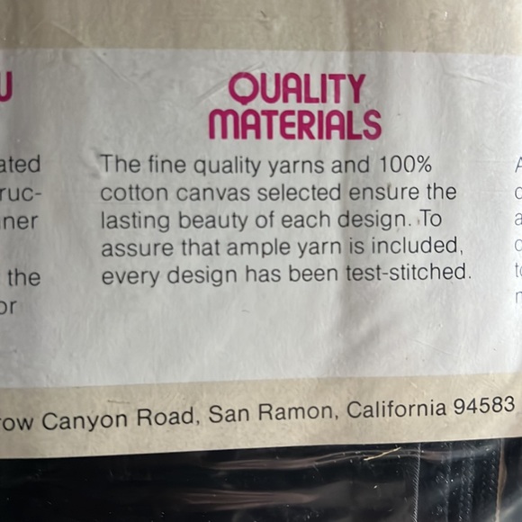 Vintage needlepoint kit “BLACK MONOGRAMMED PURSE” - Picture 7 of 8